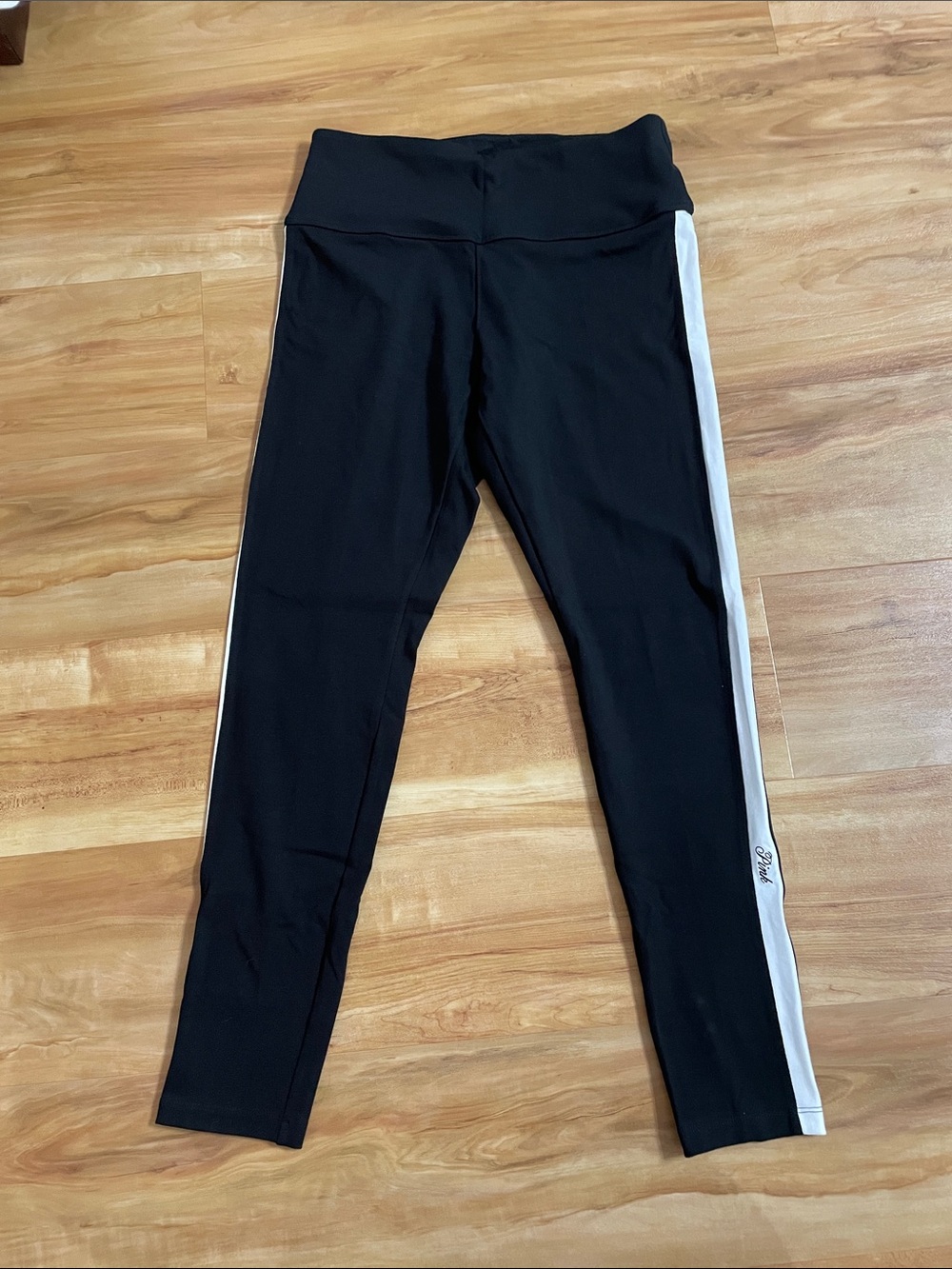 VS PINK High Waist Full-Length Cotton Leggings (L)